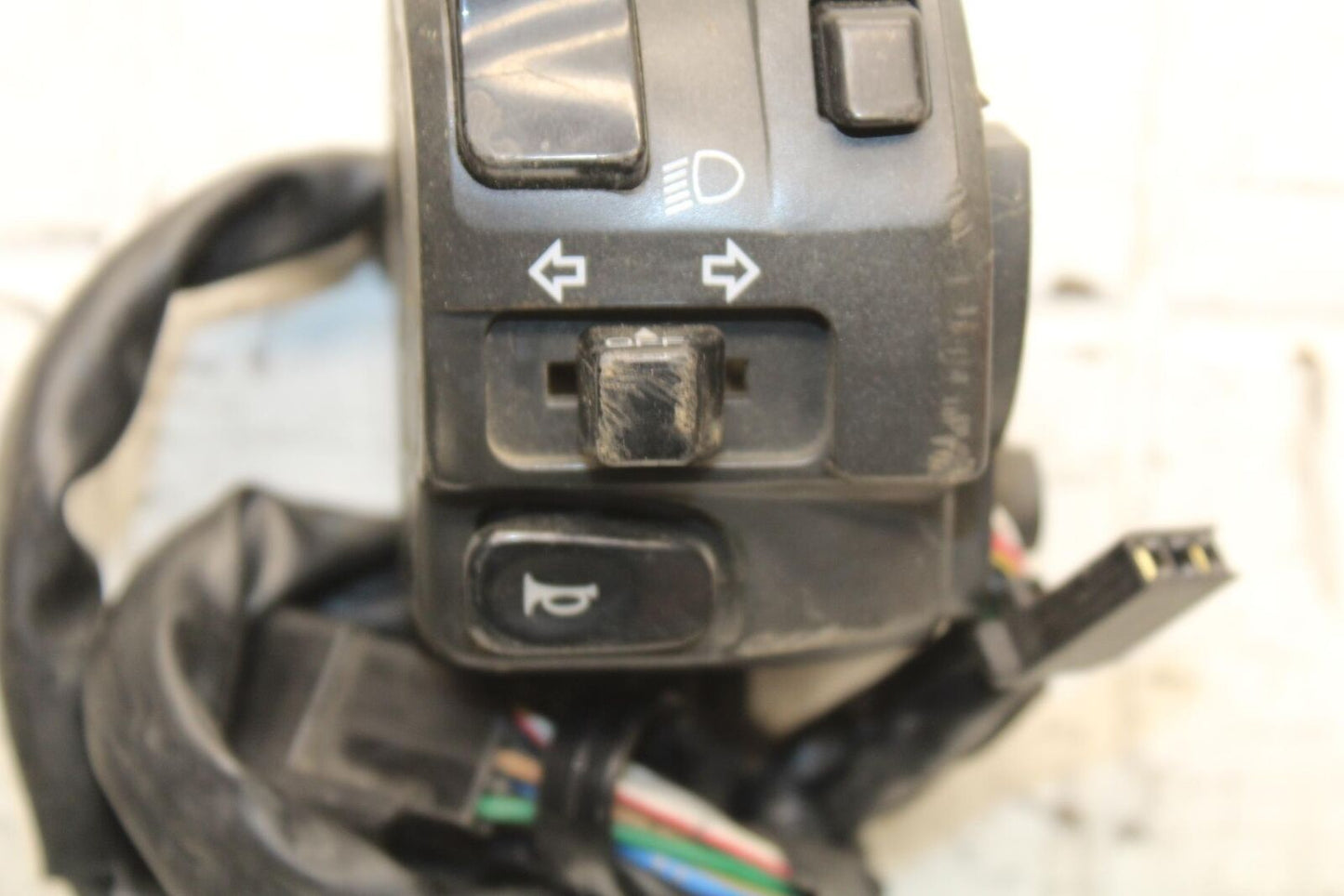 2003 Kawasaki Ninja ZX6RR ZX600K LEFT CLIP ON HANDLE HORN SIGNALS SWITCH BB66