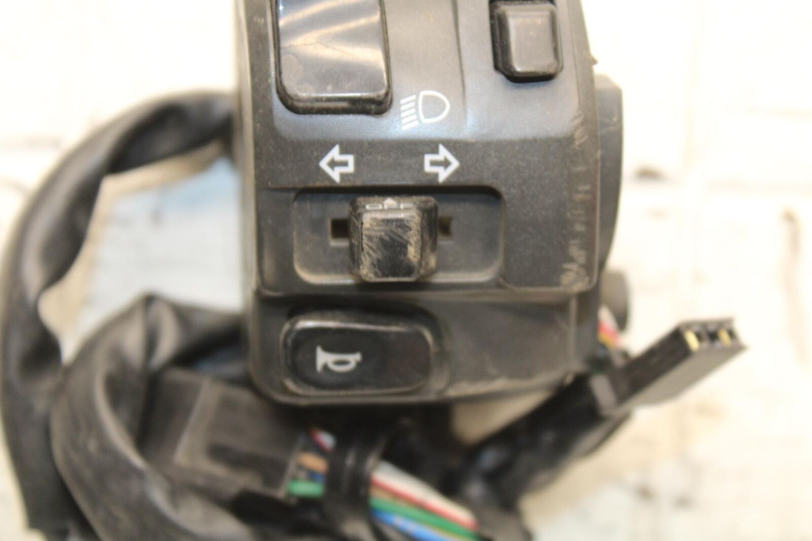 2003 Kawasaki Ninja ZX6RR ZX600K LEFT CLIP ON HANDLE HORN SIGNALS SWITCH BB66