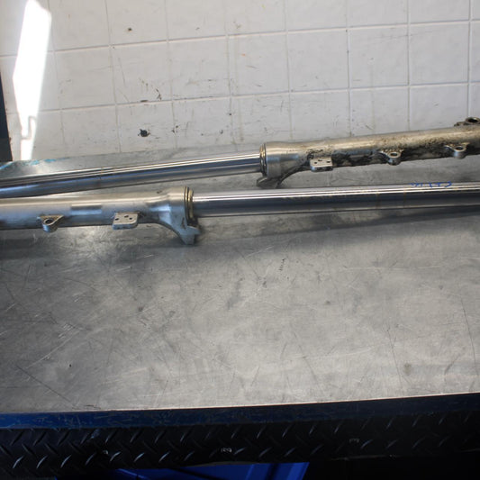 84-85 YAMAHA VIRAGO 1000 FRONT FORKS SHOCK SUSPENSION SET PAIR BB173