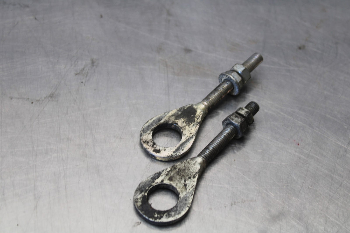 02 KAWASAKI VULCAN 800 VN800B CLASSIC SWINGARM CHAIN TENSIONER ADJUSTMENT BB862