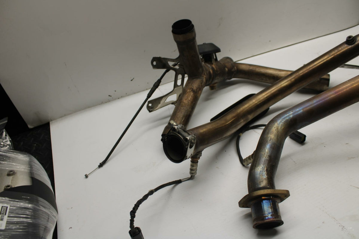 12 DUCATI MONSTER 796 EXHAUST HEADER PIPES MANIFOLD BB276