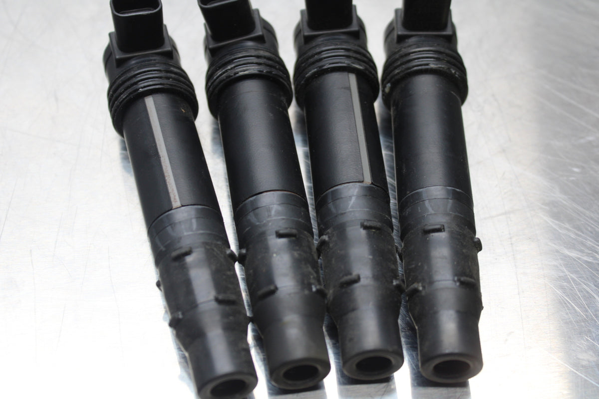 13-17 KAWASAKI NINJA ZX6R ZX636 ABS IGNITION COILS COIL SPARK PLUG CAPS BB143
