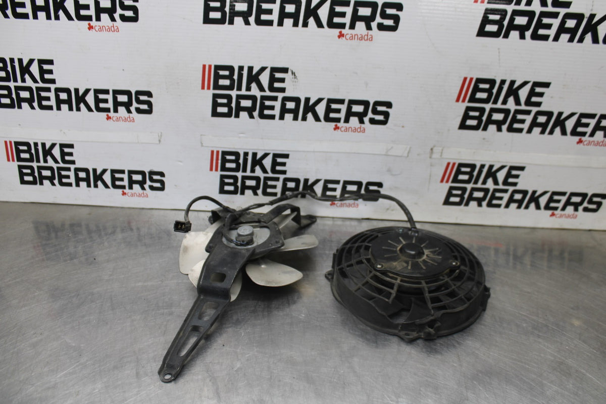 08-09 KAWASAKI NINJA ZX14R ENGINE RADIATOR COOLING FAN SET PAIR BB932