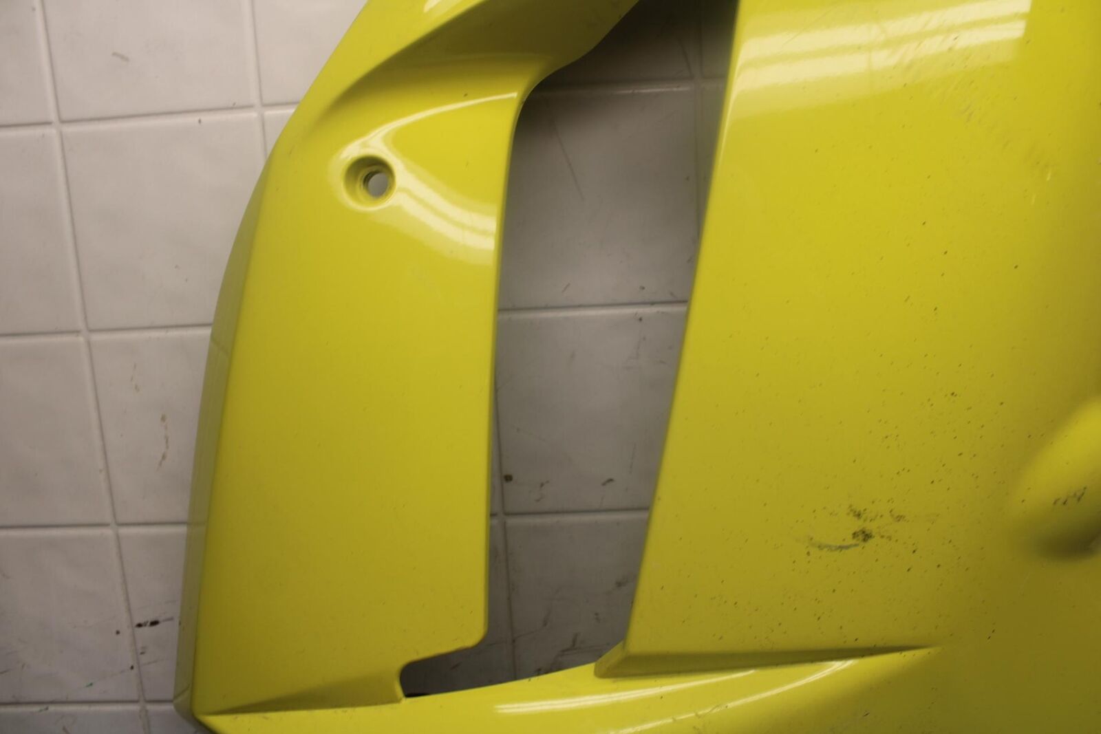 07-08 KAWASAKI NINJA ZX6R YELLOW RIGHT LOWER MID UPPER SIDE FAIRING COWL  BB456