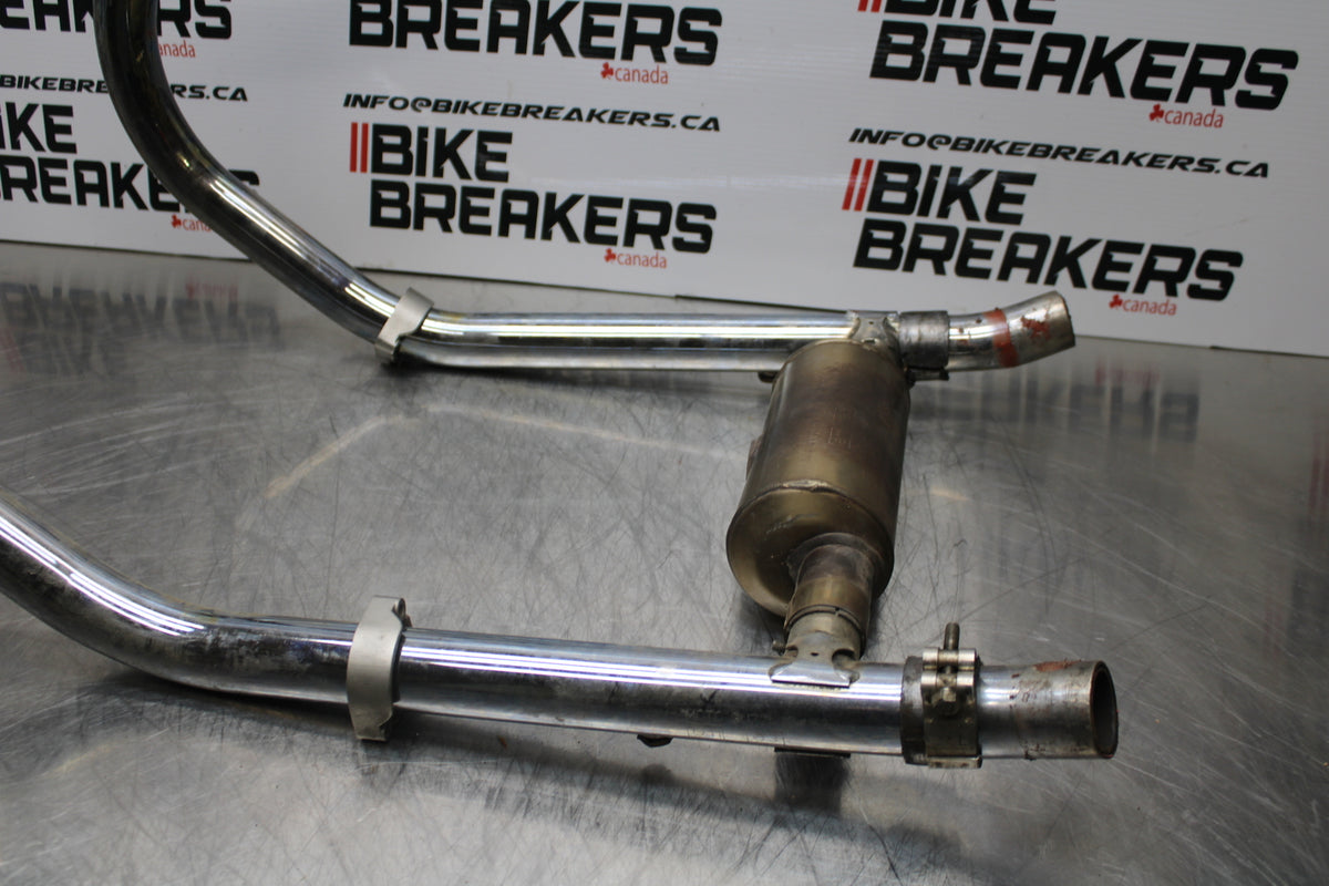 08 MOTO GUZZI BREVA 750 EXHAUST HEADER PIPES MANIFOLD BB154
