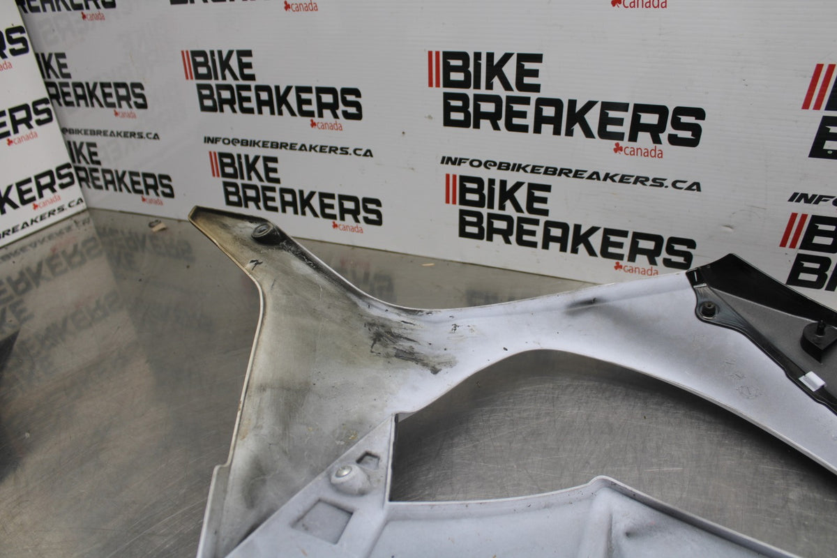 11-15 KAWASAKI NINJA ZX10R LEFT LOWER MID UPPER SIDE FAIRING COWL BB840