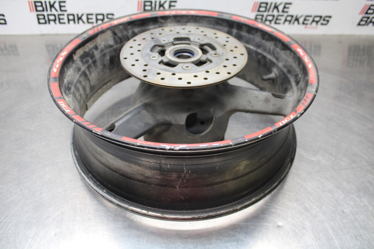 00 SUZUKI GSXR750 REAR WHEEL BACK RIM & ROTOR BB820