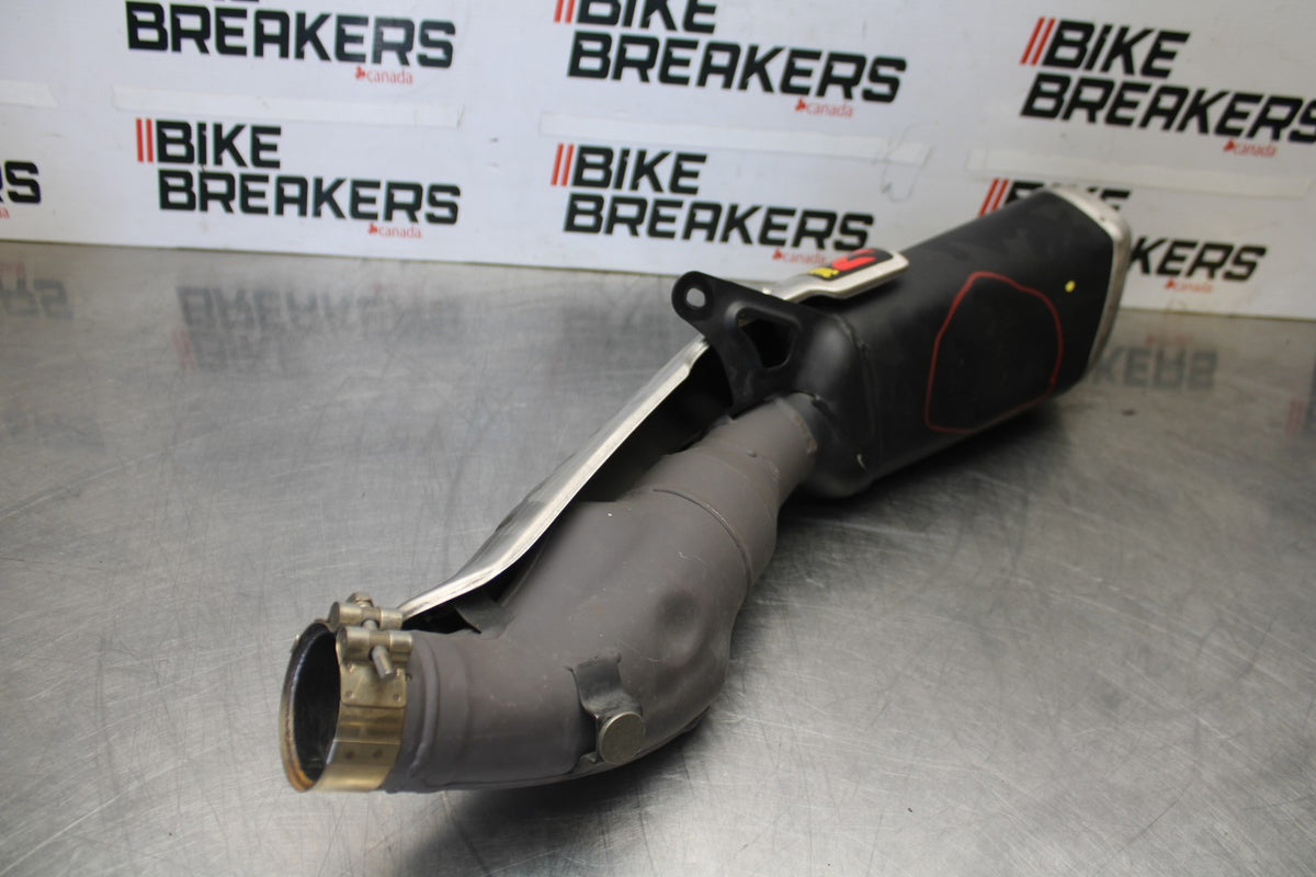 16 APRILIA TUONO V4 1100 EXHAUST PIPE MUFFLER SLIP ON CAN SILENCER BB905