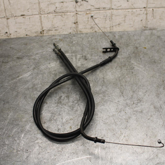 2003 Yamaha YZF R6 THROTTLE CABLES LINES 5SL-26311-00-00 5SL-26312-00-00 BB539