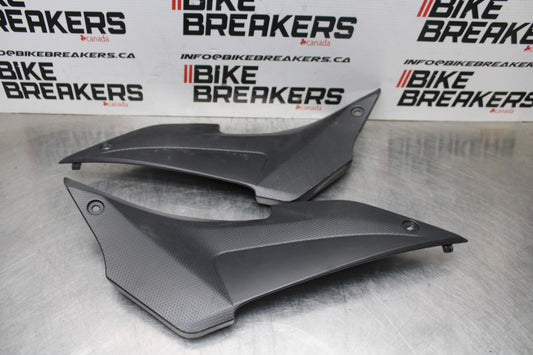17-18 YAMAHA YZF R3 RIGHT LEFT FRONT SIDE SEAT PANELS TRIMS COWLS FAIRINGS BB788