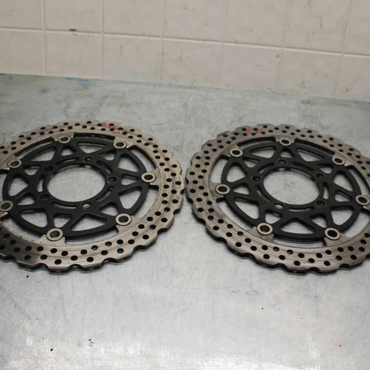 10-13 KAWASAKI Z1000 FRONT LEFT RIGHT BRAKE ROTORS DISCS  BB421