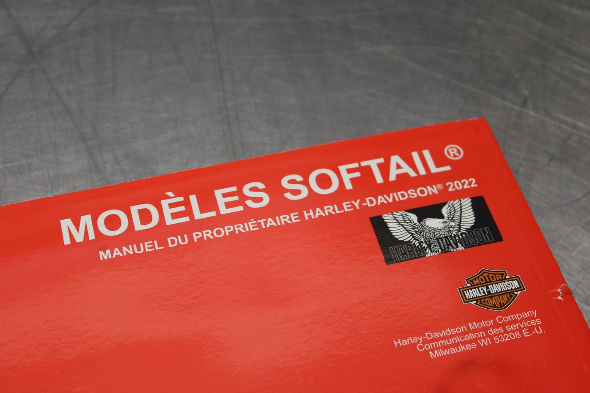 22 HARLEY-DAVIDSON SOFTAIL FRENCH ORIGINAL OWNERS MANUAL BOOK BB859