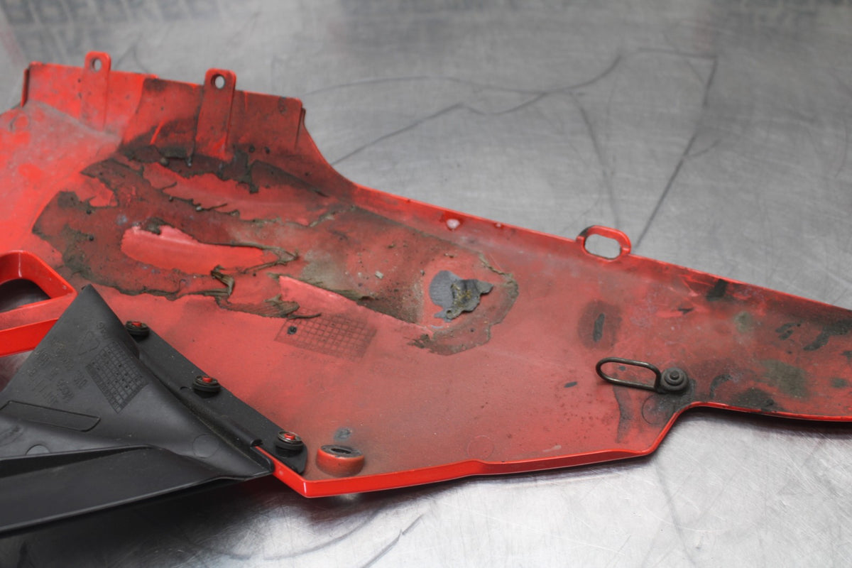 15 APRILIA RSV4 FACTORY APRC ABS LEFT LOWER BOTTOM BELLY SIDE FAIRING COWL BB901