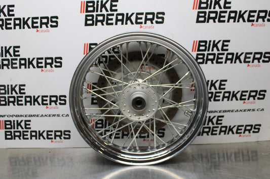 08 KAWASAKI VULCAN 900 FRONT WHEEL FRONT RIM & DISC ROTOR BB184