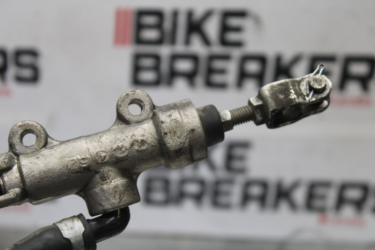 08-09 KAWASAKI NINJA ZX14R REAR BACK BRAKE MASTER CYLINDER W RESERVOIR BB932