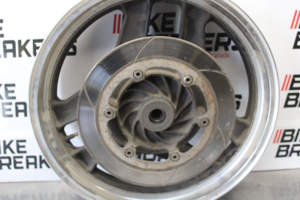 84 HONDA INTERCEPTOR 1000 VF1000F REAR WHEEL BACK RIM & ROTOR BB878