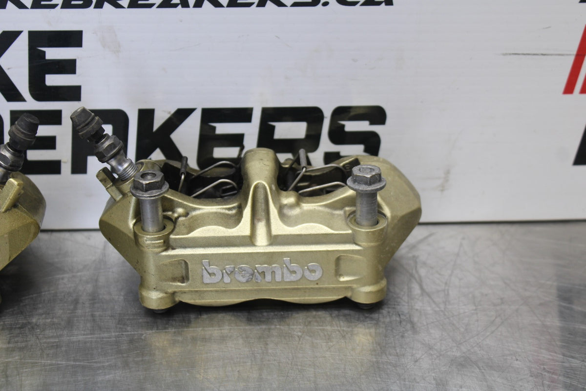 12-14 BMW S1000RR RIGHT LEFT FRONT BRAKE CALIPER SET PAIR CALIPERS BB204
