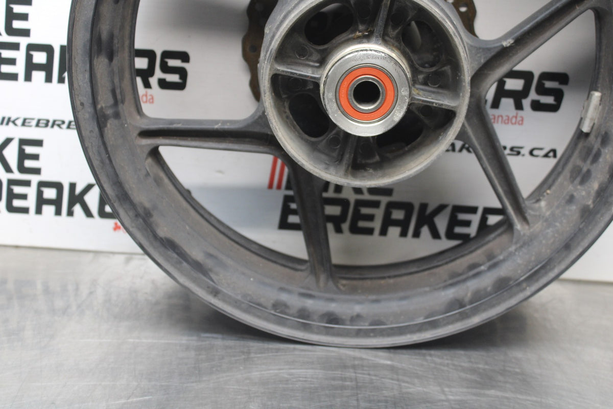 07 KAWASAKI NINJA 650 EX650 REAR WHEEL BACK RIM & ROTOR BB844