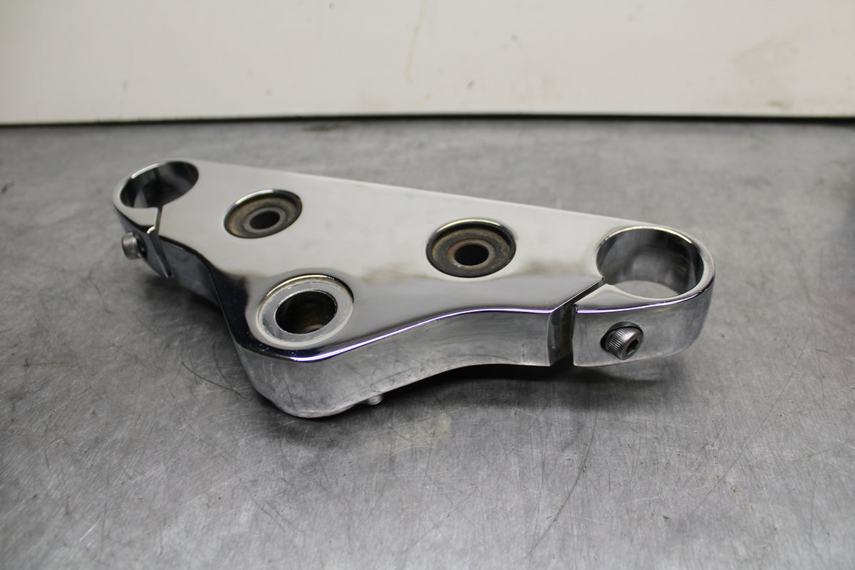 06-07 YAMAHA V STAR 1100 FORKS UPPER TRIPLE TREE CLAMP BB124