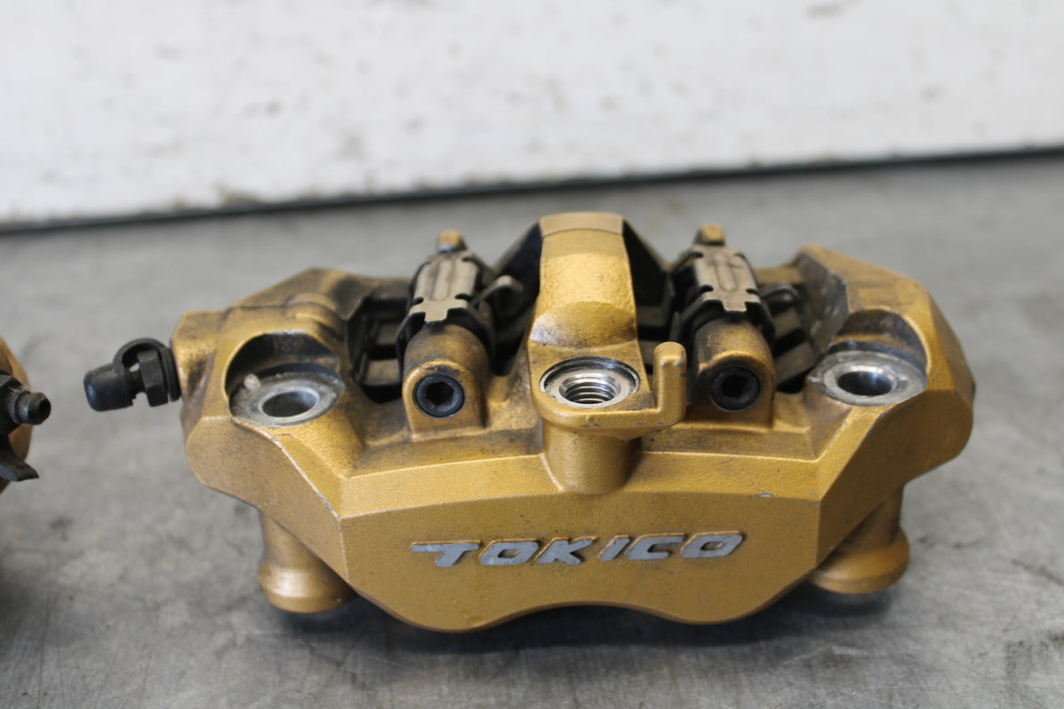 03-04 KAWASAKI NINJA ZX6RR RIGHT LEFT FRONT BRAKE CALIPER PAIR CALIPERS BB684