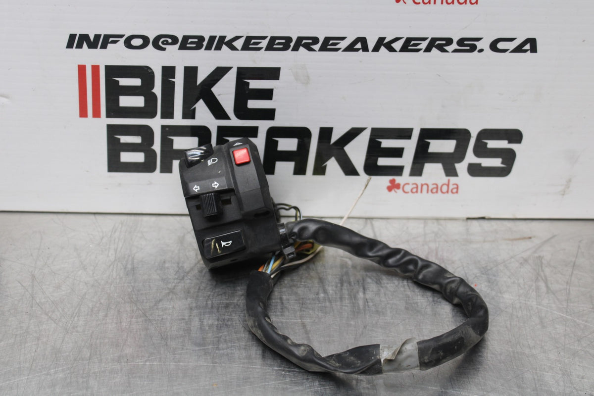 08-10 SUZUKI GSXR 600 LEFT CLIP ON HANDLE HORN SIGNALS SWITCH SWITCHES BB202