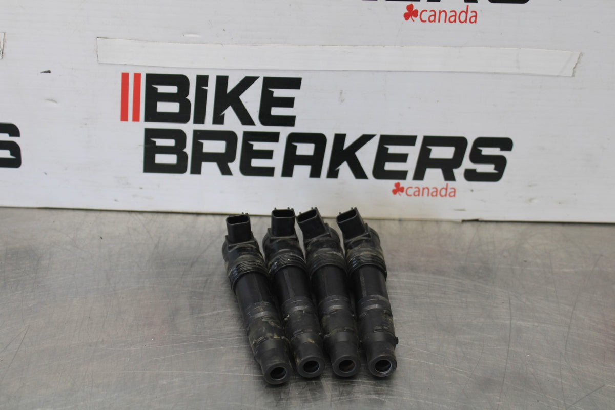 08 KAWASAKI NINJA ZX10R IGNITION COILS COIL SPARK PLUG CAPS BB902