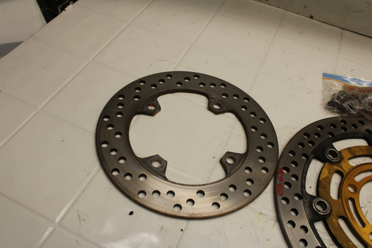 03-04 KAWASAKI NINJA ZX6R 636 FRONT LEFT RIGHT BRAKE ROTORS DISCS BB06