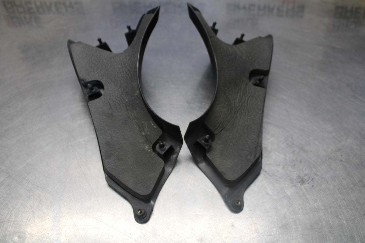 07-08 KAWASAKI NINJA ZX6R RIGHT LEFT FRONT INNER COVERS PANELS COWLS BB937