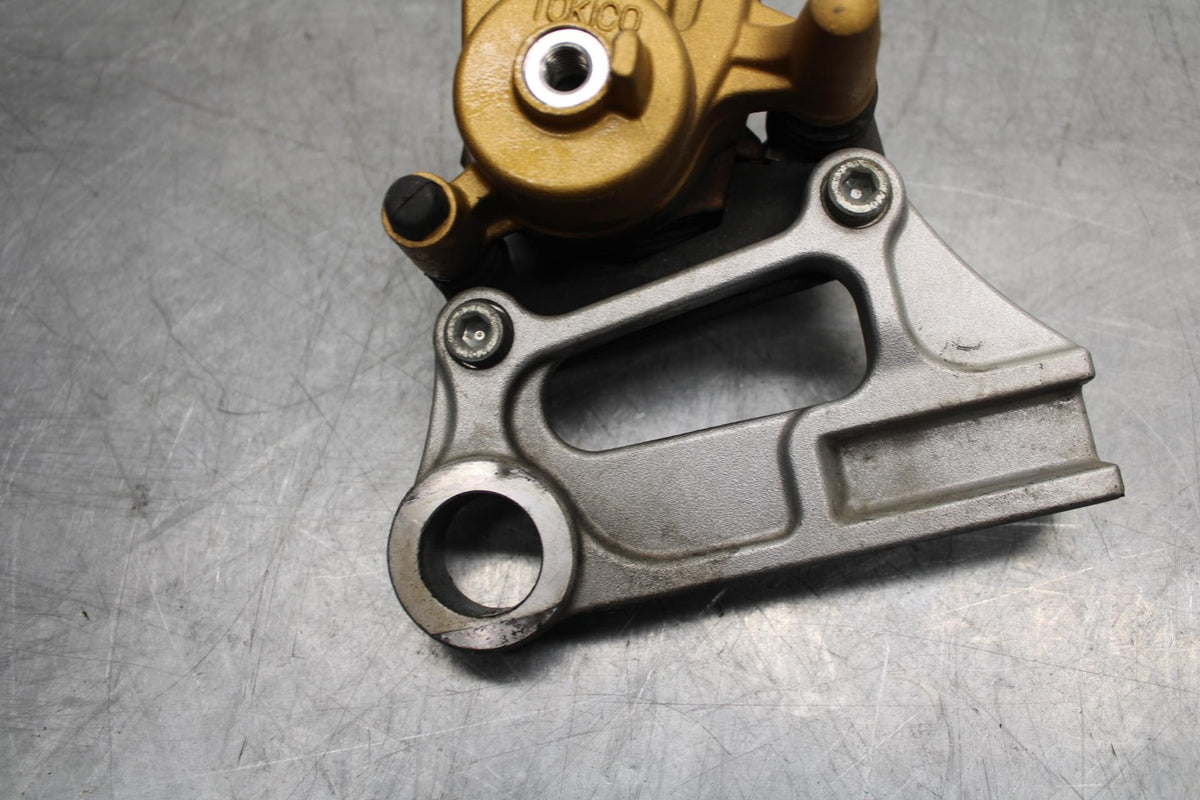 03-06 KAWASAKI Z1000 REAR BACK BRAKE CALIPER W MOUNT BRACKET BB487