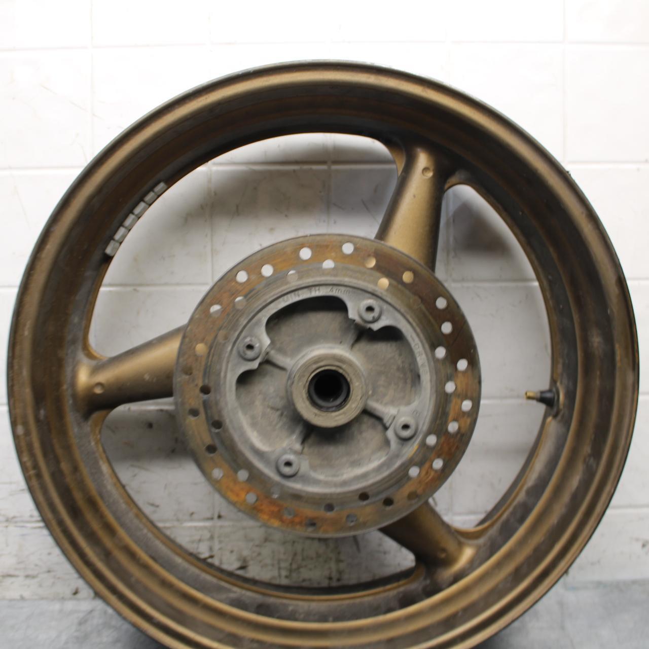 2006 Honda CBR600F4i REAR ROTOR BACK BRAKE DISC AND WHEEL RIM BB567