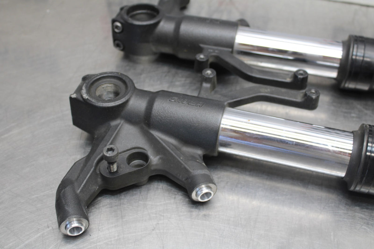 13-18 KAWASAKI NINJA ZX6R FRONT FORKS SHOCK SUSPENSION SET PAIR BB915