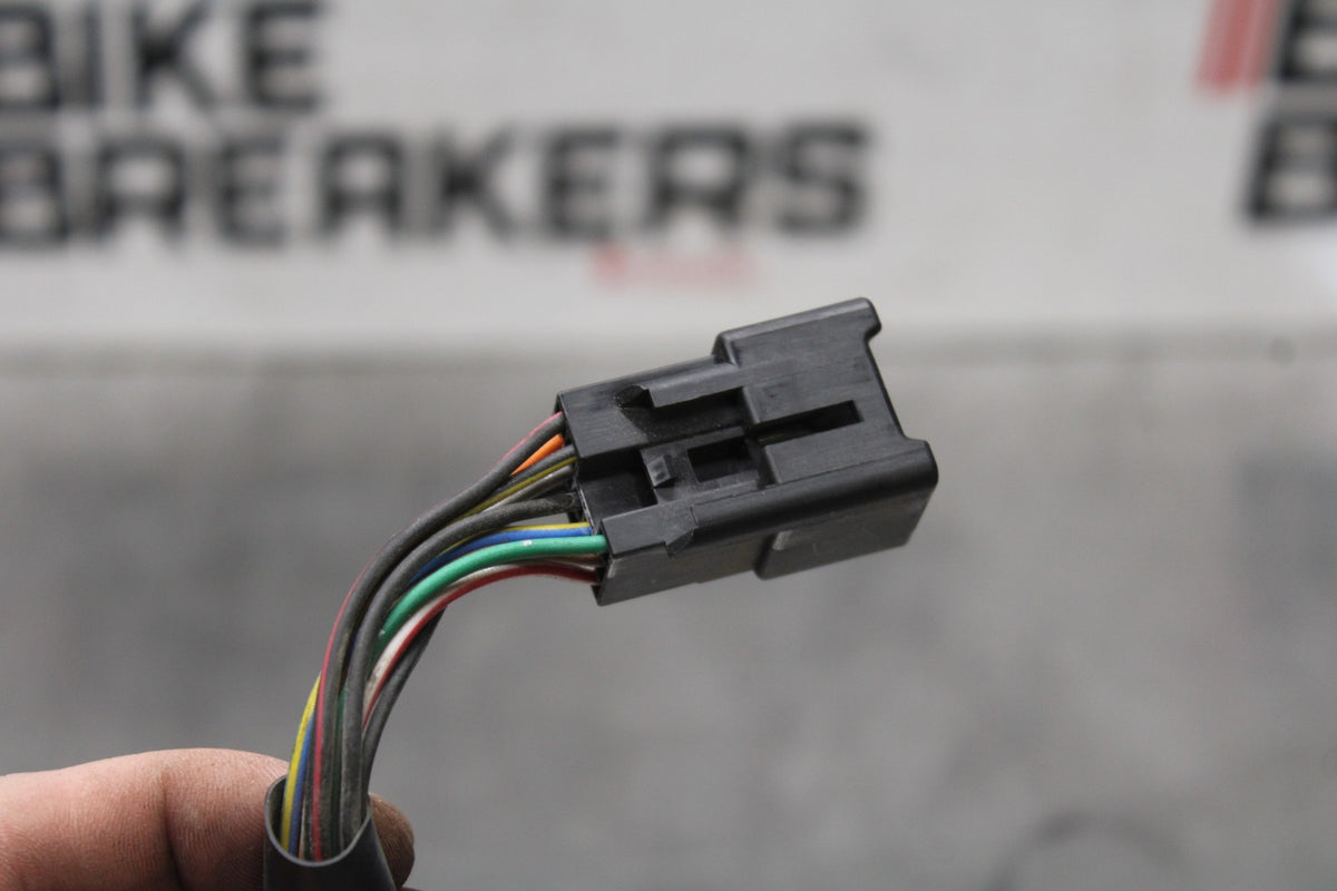07-08 KAWASAKI NINJA ZX6R LEFT CLIP ON HANDLE HORN SIGNALS SWITCH SWITCHES BB937