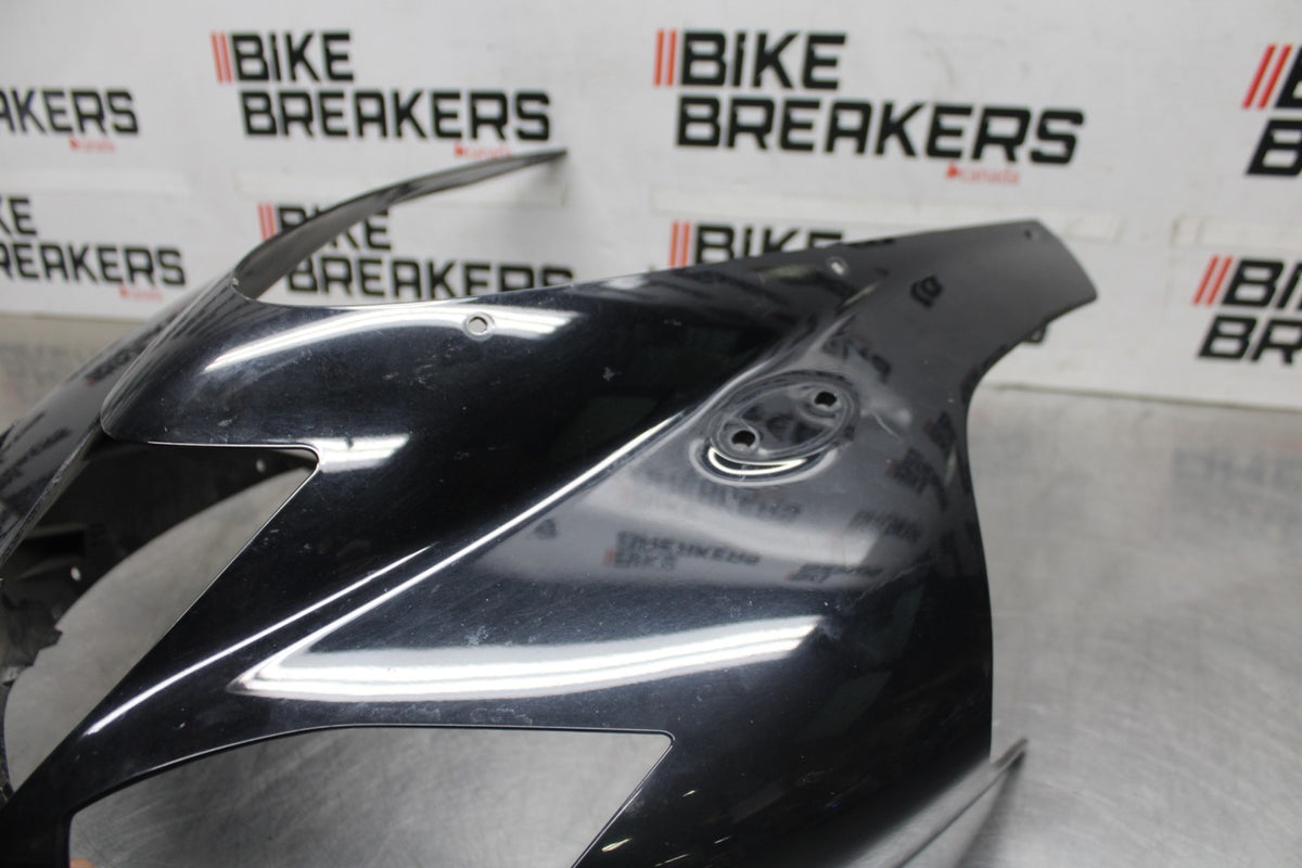 07-08 KAWASAKI NINJA ZX6R FRONT UPPER NOSE FAIRING COWL SHROUD BB937