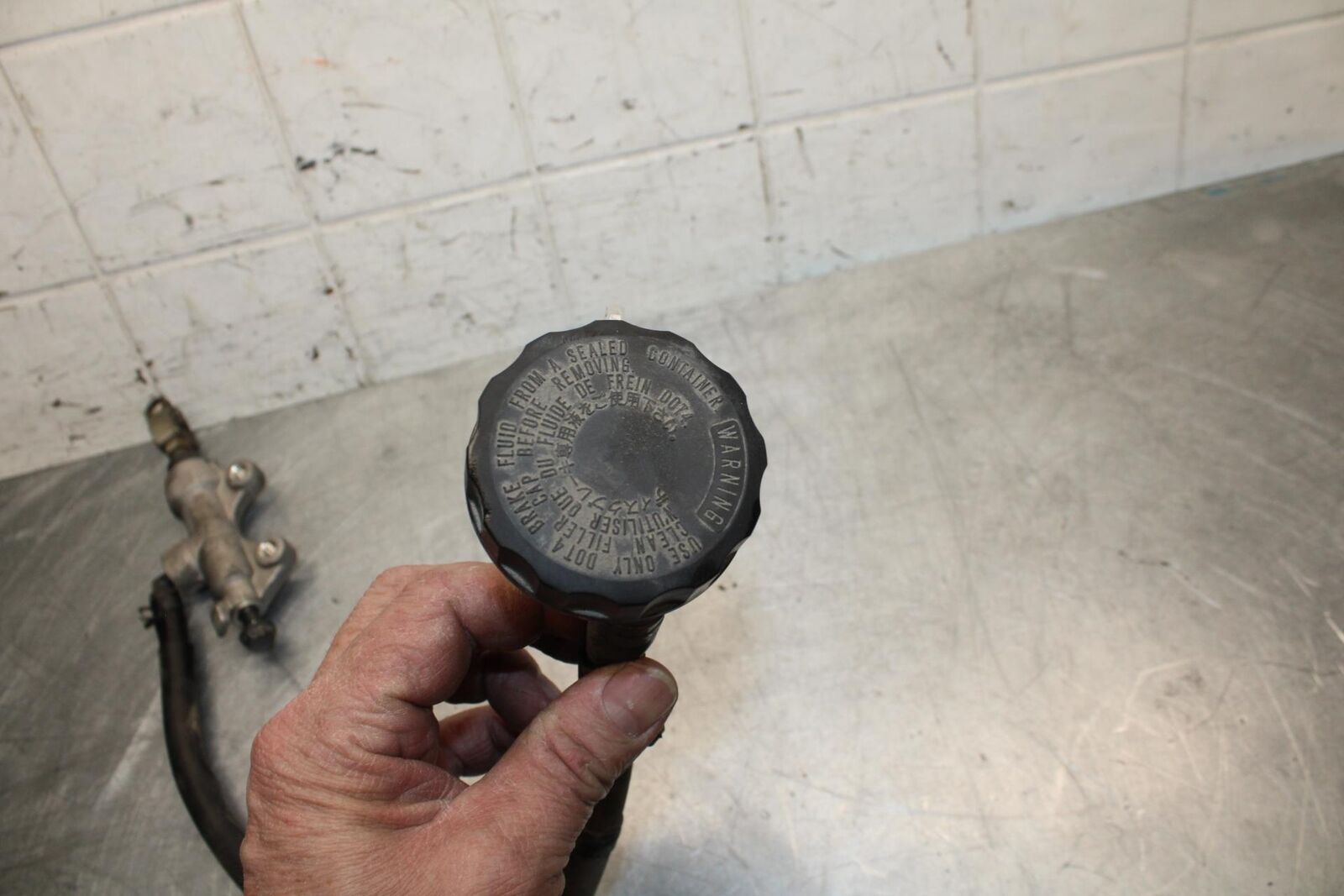 11-14 KAWASAKI VERSYS 650 LE 650C REAR  BRAKE MASTER CYLINDER W RESERVOIR  BB498