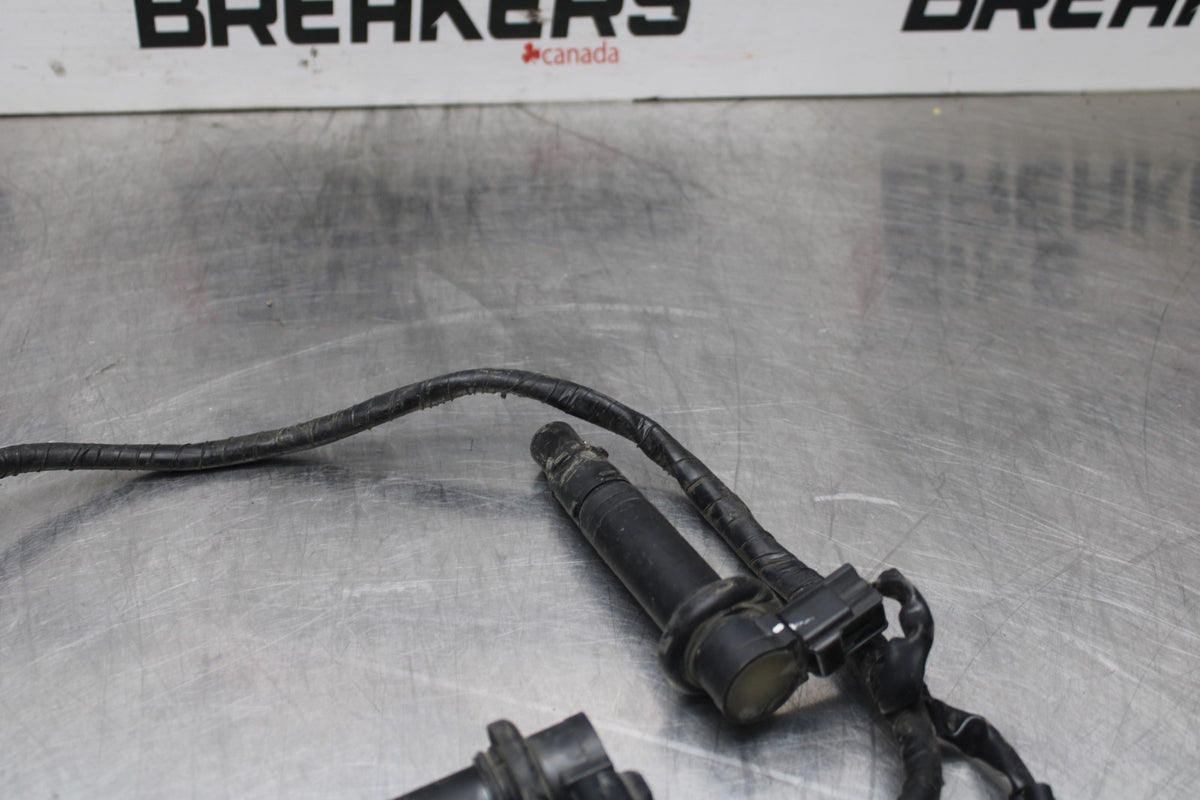 08-16 YAMAHA YZF R6 IGNITION COILS & COIL WIRING HARNESS WIRE LOOM BB798