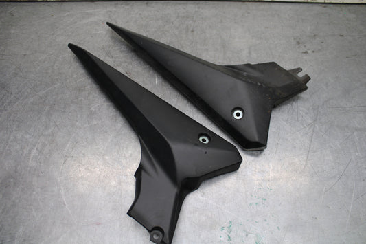 09-15 YAMAHA FZ6R RIGHT LEFT SIDE SEAT PANELS TRIMS COWLS FAIRINGS COVER BB719 