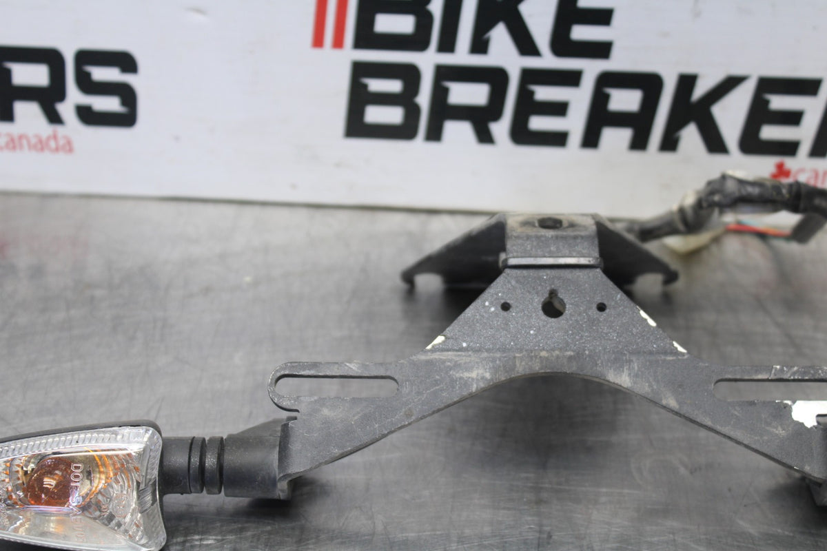 16 APRILIA TUONO V4 1100 FENDER ELIMINATOR LICENSE PLATE BRACKET & LIGHTS BB905