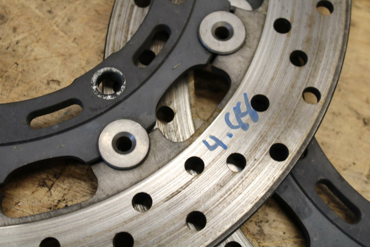 00-01 YAMAHA YZF R6 FRONT LEFT RIGHT BRAKE ROTORS DISCS BB327