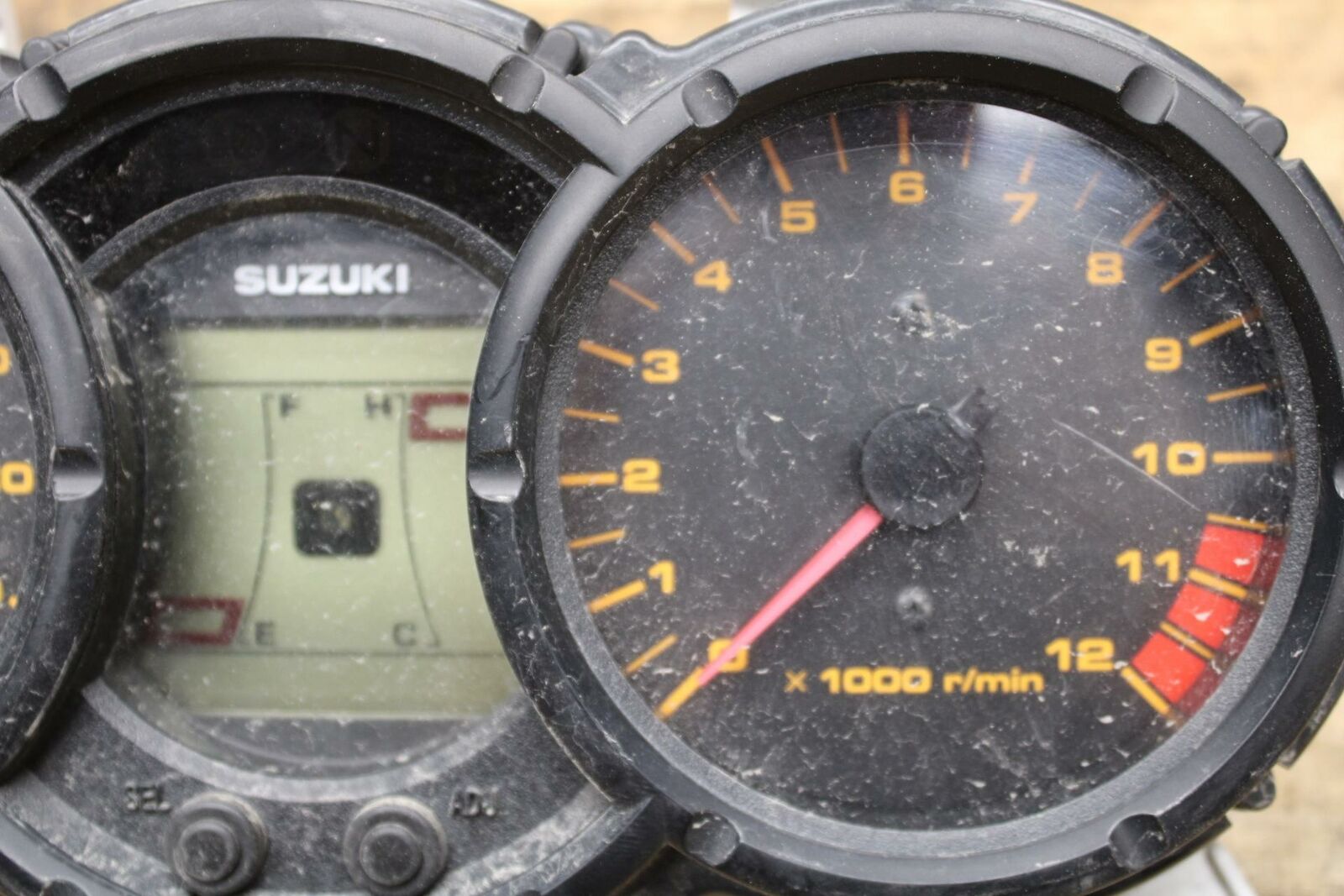 07-11 SUZUKI VSTROM 650 SPEEDO TACH GAUGES DISPLAY CLUSTER SPEEDOMETER BB340