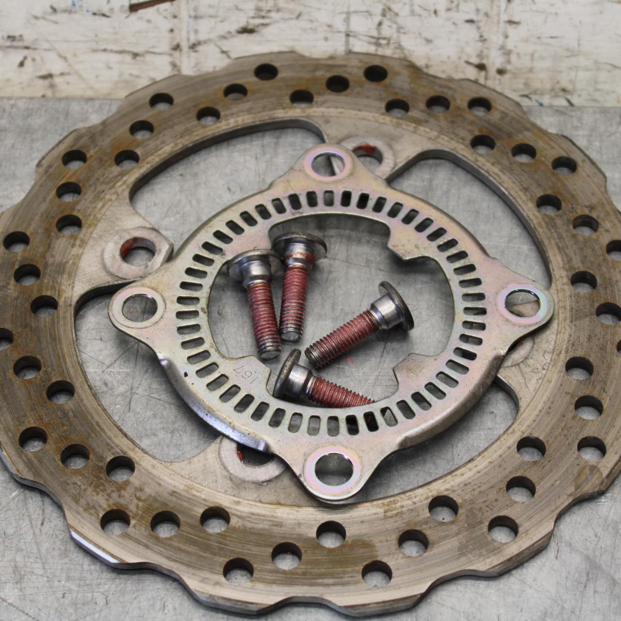 2011 Kawasaki Ninja ZX10R ZX1000K ABS REAR ROTOR BACK DISC 41080-0211  BB555