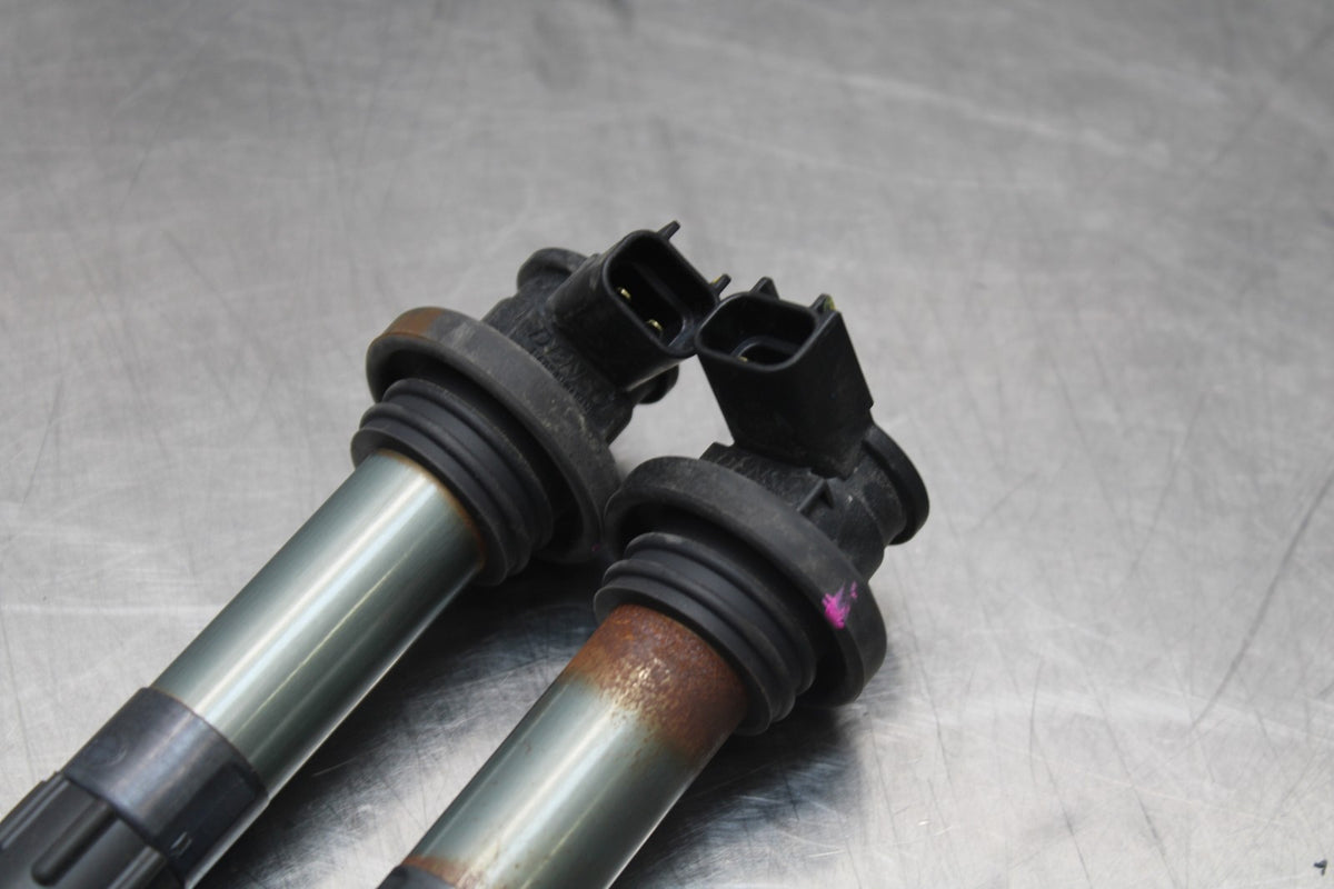 18-23 KAWASAKI NINJA 400 EX400 ABS IGNITION COILS COIL SPARK PLUG CAPS BB795
