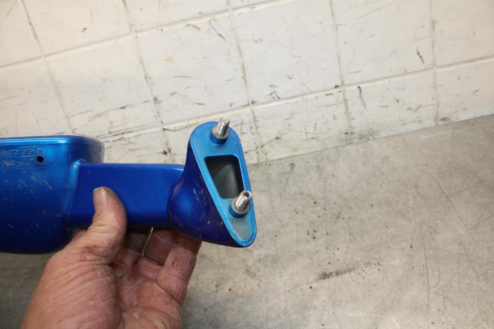 2001 Kawasaki Ninja ZX6 ZX600E LEFT SIDE REAR VIEW MIRROR BB547