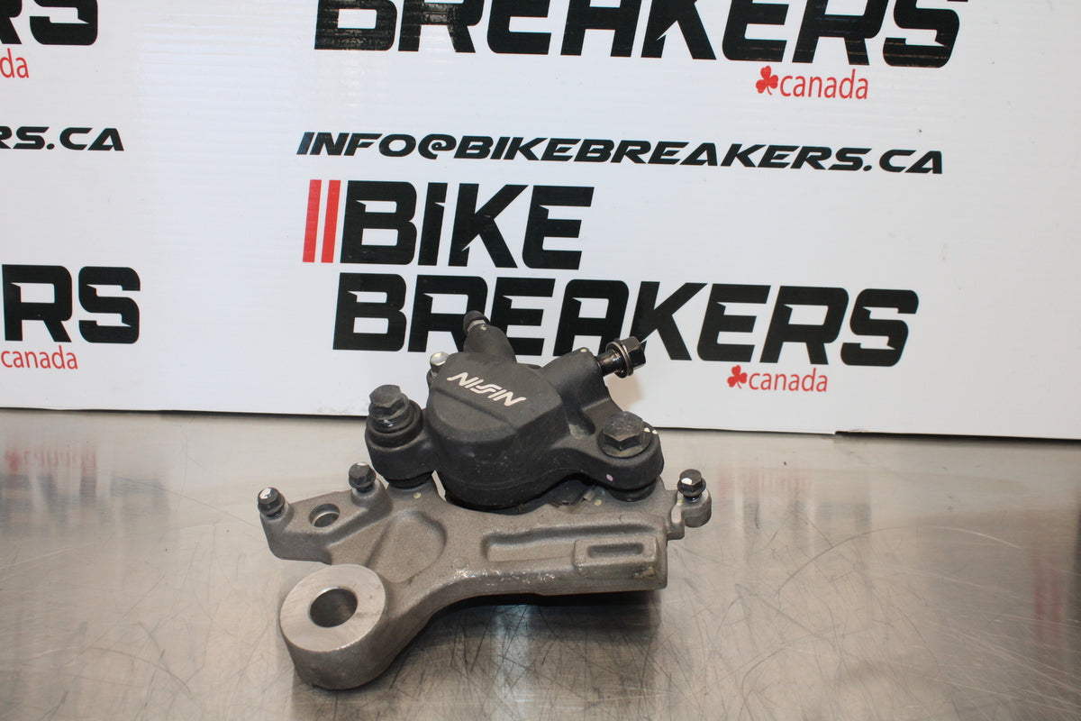 15-16 HONDA CB300F REAR BACK BRAKE CALIPER W MOUNT BRACKET BB150