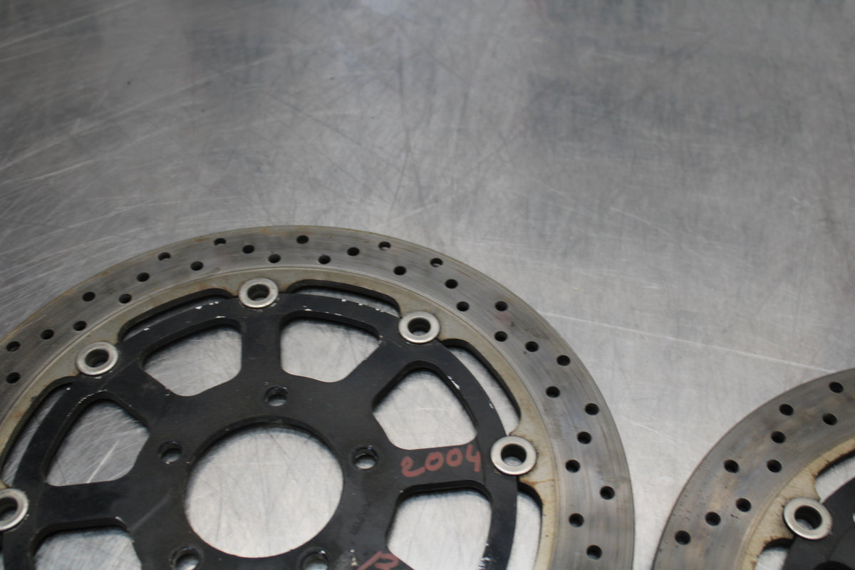 99-07 SUZUKI HAYABUSA GSX1300R FRONT LEFT RIGHT BRAKE ROTORS DISCS BB281