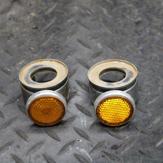 71 YAMAHA L5 RIGHT LEFT FRONT REFLECTORS FORKS SHOCKS BB230