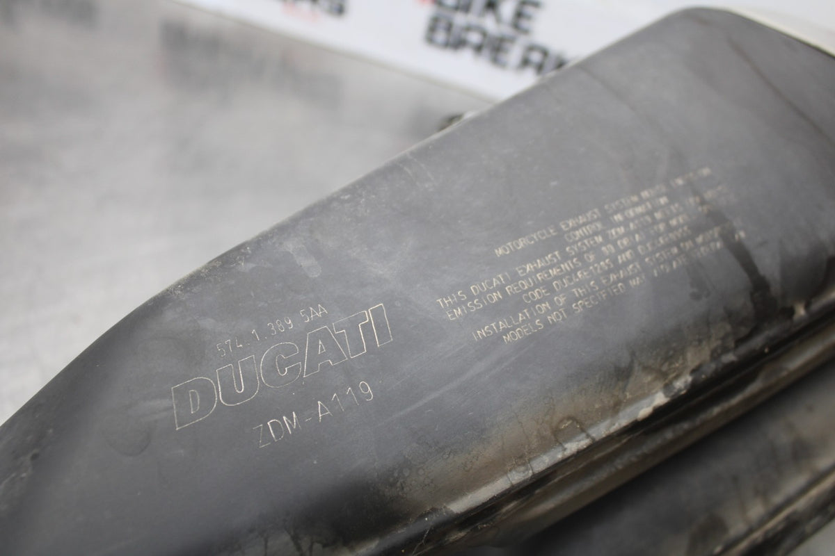 16 DUCATI 959 PANIGALE EXHAUST PIPE MUFFLER SLIP ON CAN SILENCER BB912