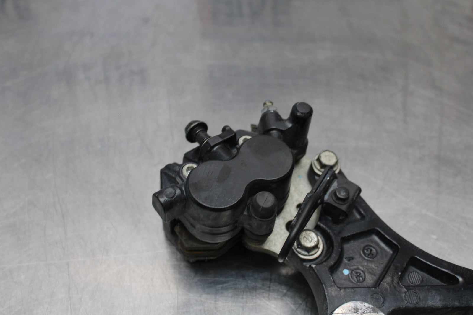 08-18 KAWASAKI KLR650 REAR BACK BRAKE CALIPER W MOUNT BRACKET BB183