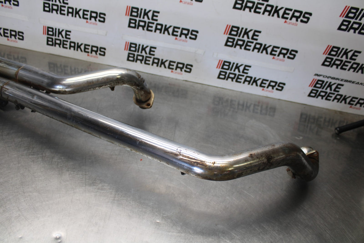 08 YAMAHA V STAR 1100 XVS1100AW CLASSIC COBRA FULL EXHAUST PIPE BB916