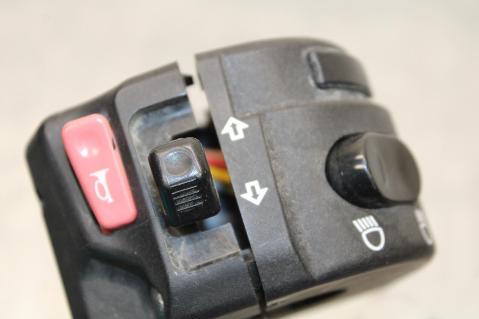 2012 Triumph Daytona 675R LEFT CLIP ON HANDLE HORN SIGNALS SWITCH  BB589
