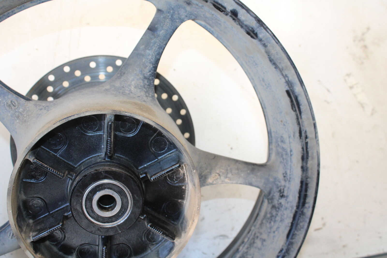 09-15 YAMAHA FZ6R REAR WHEEL BACK RIM BB686